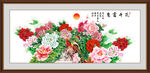 花开富贵牡丹装饰画