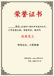 荣誉证书样式模板
