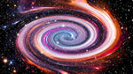 绚丽宇宙漩涡星空