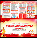 2026安全生产月展板