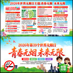2026世界无烟日展板