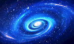 蓝色漩涡星空
