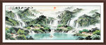 流水生财装饰挂画