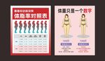 体脂率对照表海报