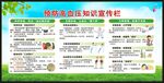 全国高血压日宣传栏