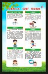 儿童青少年五健行动指南海报