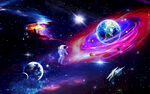 宇宙星空星球