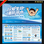 校园防溺水宣传栏