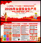 2026安全生产月展板