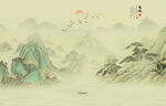 禅意山水画