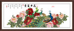孔雀牡丹图
