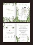 清新婚礼邀请函设计模板