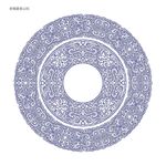 青花青铜器卷云纹边框无缝纹样