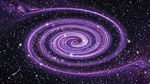 紫色唯美宇宙星空旋涡