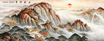 高清日出泰山画