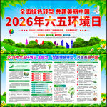 2026年六五环境日宣传栏展板