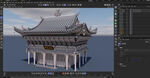 中式古建筑3D模型展示