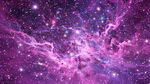 梦幻紫色唯美星空