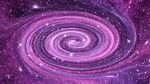 粉紫色唯美漩涡星空