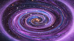 梦幻紫色宇宙旋涡星空