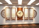职业教育技术学院校文化墙展板