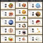 企业学校园食堂餐厅文化展板标语