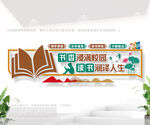 学校阅览室文化墙