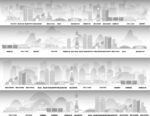 河北城市建筑剪影景点