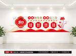社区以和为贵文化墙