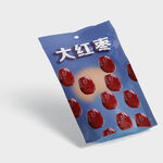 大红枣零食包装袋展示