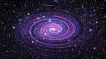 紫色旋涡星空