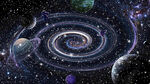 宇宙星空星球太空星系吊顶