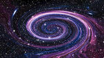 紫色旋涡星空