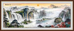 聚宝盆风水画