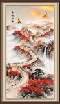 竖幅山水画
