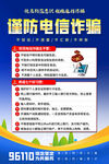 谨防电信诈骗宣传海报