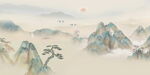 新中式青绿山水国画
