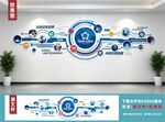 科技风企业发展历程文化墙