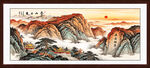 五岳独尊泰山山水画