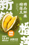 榴莲水果海报