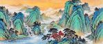 水墨国画山水