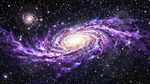 紫色宇宙星空