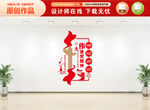 伟大建党精神竖版党建文化墙