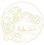中式园林  矢量图 分层