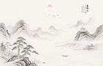 水墨山水画