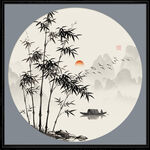 水墨竹子