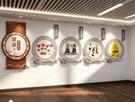 健康四大基石文化墙展板