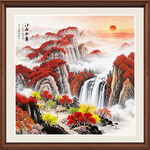 山水中堂画