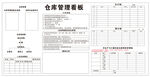 仓库管理模板表格