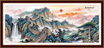 长城山水画
